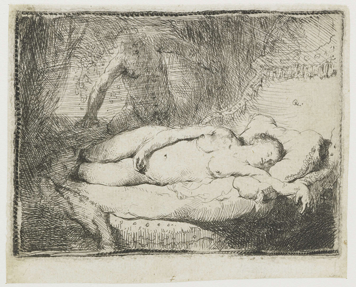  伦勃朗·梵·莱茵 Rembrandt van Rijn——睡觉的女人